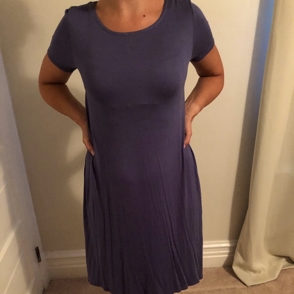 Pink Blush Maternity Navy Dress